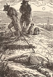 Illustration från History of the Plague Defoe, 1862, 1923