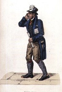 Nyhetsmannen från Ackermanns värld i miniatyr av Frederic Shoberl