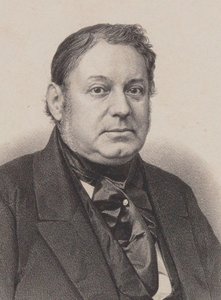 Porträtt av pianisten och kompositören Amédée Méreaux 1802-1874.