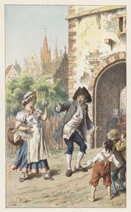 I Paris finns det en dam (färg litho) av Frederic Theodore (after) Lix