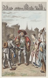 Det var Anne av Bretagne (färg litho) av Frederic Theodore (after) Lix