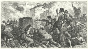 Försvar av Saragossa mot fransmännen av Frederic Theodore (after) Lix