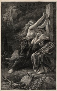 La liberation du territoire - Alsace et Lorraine - gravyr av Frederic Theodore Lix i "Det fruktansvärda året" av Victor Hugo - 1874 - av Frederic Theodore (after) Lix