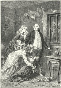 Ludvig XVI tar farväl av sin familj innan han avrättades