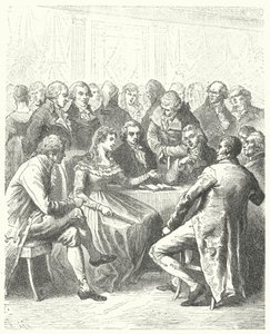 Madame Roland och Girondinerna, Franska revolutionen (gravyr)