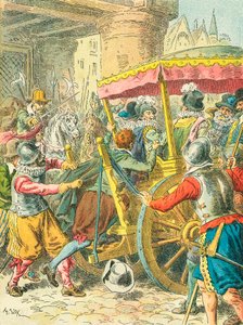 Mordet på kung Henrik IV av Frankrike av Frederic Theodore Lix