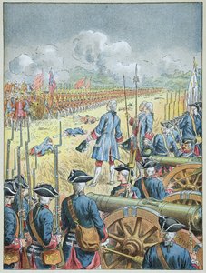 Slaget vid Fontenoy den 11 maj av Frederic Theodore Lix