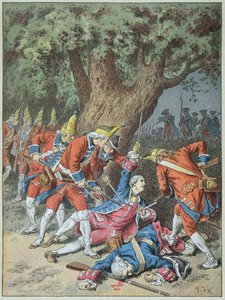 Riddaren av Assas död den 16 oktober av Frederic Theodore Lix