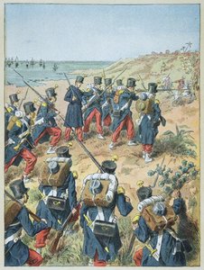 Barkning av fransmän i Algeriet, 14 juni av Frederic Theodore Lix
