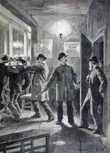 Polisräd mot en anarkistklubb i London av Frederic Theodore Lix