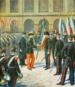 Presentation av flaggor av Frederic Theodore Lix