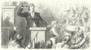 Jean-Paul Marat vid Nationalkonventets tribun, 1792 av Frederic Theodore after Lix