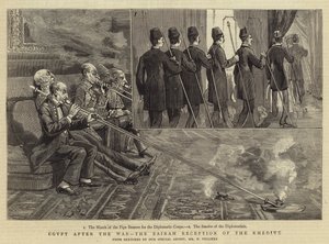 Egypten efter kriget, Bairam-mottagningen av Khedive av Frederic Villiers