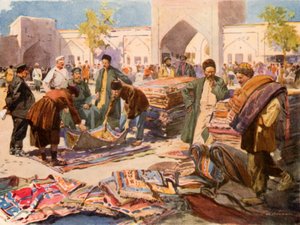 En mattmässa i Astrakhan av Frederic de Haenen