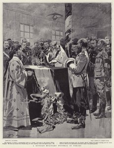 En rysk militär begravning i Peking av Frederic de Haenen