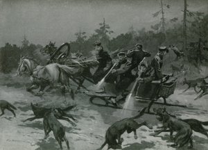 En vargjakt av Frederic de Haenen