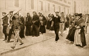 Nunnor under republikanskt skydd under 1910 års revolution i Portugal av Frederic de Haenen