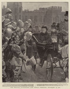 Vår älskade suveräns sista offentliga funktion, 30 november 1900 av Frederic de Haenen