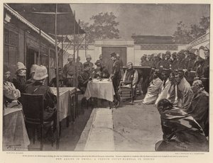 De allierade i Kina, en fransk krigsrätt i Peking av Frederic de Haenen