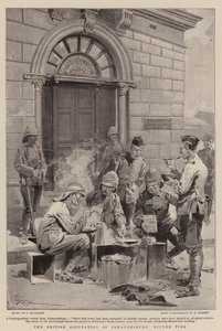 Den brittiska ockupationen av Johannesburg, middagstid av Frederic de Haenen