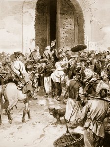 Den kinesiska revolutionen, 1911, illustration från "Hutchinsons History of the Nations", ca 1920 av Frederic de Haenen