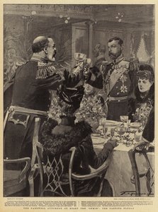 Avskedslunchen ombord på Ophir the Parting Pledge av Frederic de Haenen
