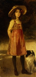 Porträtt av konstnärens dotter, Hilde, 1913