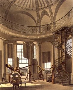 Det astronomiska observatoriet, illustration från "Oxfords historia", graverad av puben J. Bluck (fl.1791-1831). av R. Ackermann
