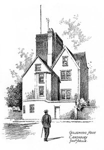 Oliver Goldsmiths hus, Canonbury, Islington, 1912 av Frederick Adcock