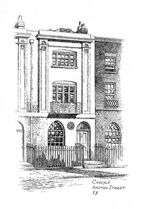 Thomas Carlyles hus, Ampton Street, London, 1912 av Frederick Adcock