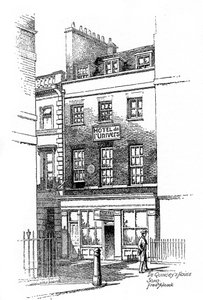 Thomas de Quinceys hus, Soho, London, 1912