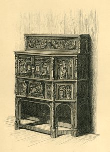 Ekskåp, sent 1400-tal, 1881.