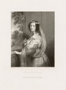 Flora MacDonald, ca 1850 (tryck) av Frederick Bacon