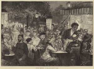Holiday Sketches, på boulevarderna i Paris av Frederick Barnard