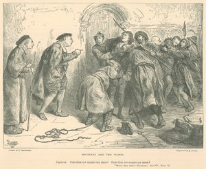 Illustration för Much Ado about Nothing av Frederick Barnard