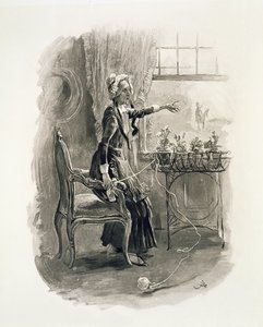 Mrs Betsy Trotwood, från "Charles Dickens: A Gossip about his Life", av Thomas Archer, publicerad ca 1894