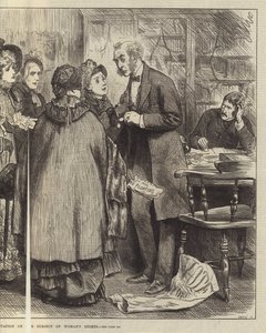 Allmänna valet, en deputation i ämnet kvinnors rättigheter av Frederick Barnard