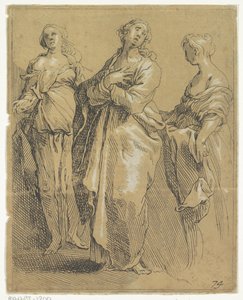 Tre stående figurer av Frederick Bloemaert