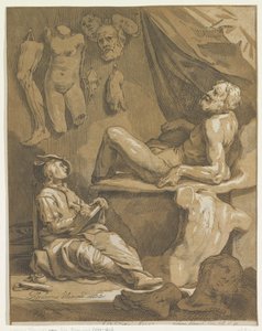 Titelsida för: Abraham Bloemaert, Ursprungligen och berömd konstritningsbok. Del 1 av Frederick Bloemaert