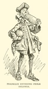 Franklin kommer in i Philadelphia