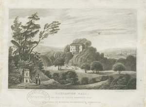 Barlaston Hall: gravyr, nd [mitten av 1800-talet] (tryck) av Frederick Calvert