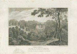 Beaudesert Hall and Park: gravyr, nd [c 1830] av Frederick Calvert
