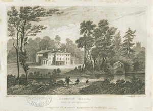 Bishton Hall: gravyr, nd [?c1830-talet] av Frederick Calvert