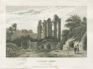 Croxden Abbey: gravyr, nd [c 1830] (tryck) av Frederick Calvert