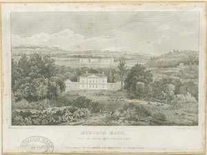 Etruria Hall: gravyr, nd [c 1830] (tryck) av Frederick Calvert