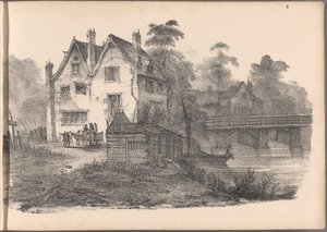 En av en serie av sextio skisser av stugor. London, 1825. av Frederick Calvert