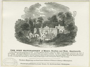 Soho Manufactory: träsnittsgravyr