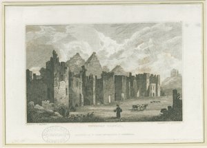 Tutbury Castle - Castle-Yard: gravyr, nd [c 1830] (tryck) av Frederick Calvert