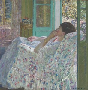 Eftermiddag - Gula rummet av Frederick Carl Frieseke