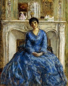 Den blå klänningen av Frederick Carl Frieseke
